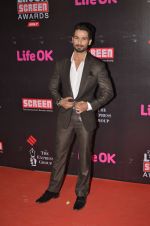 Shahid Kapoor at Life Ok Screen Awards red carpet in Mumbai on 14th Jan 2015